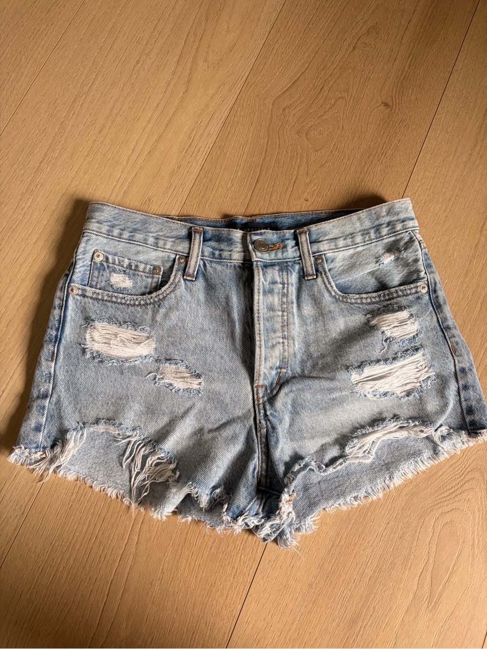 Aeropostale Light Wash Denim Shorts